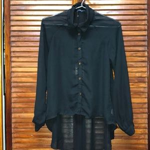 Brandy Melville brand new sheer black shirt